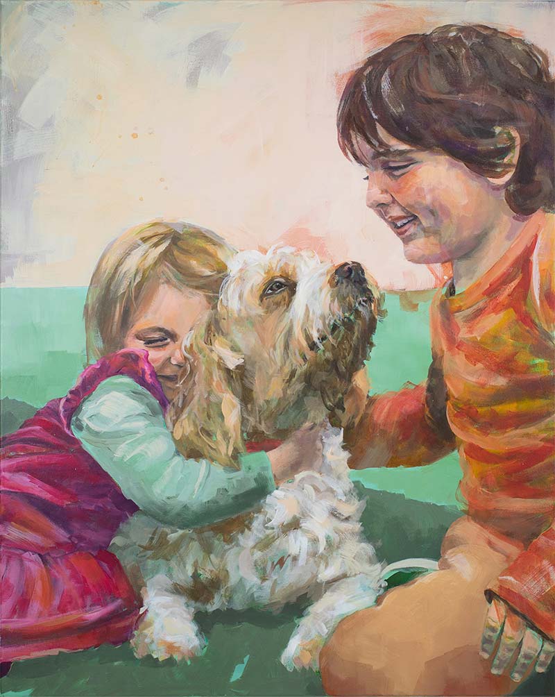 Tamara-Tavella-Art-Kinder-Tiere-Hund-besondere-Erinnerung-Tierportrait-Kinderportrait-