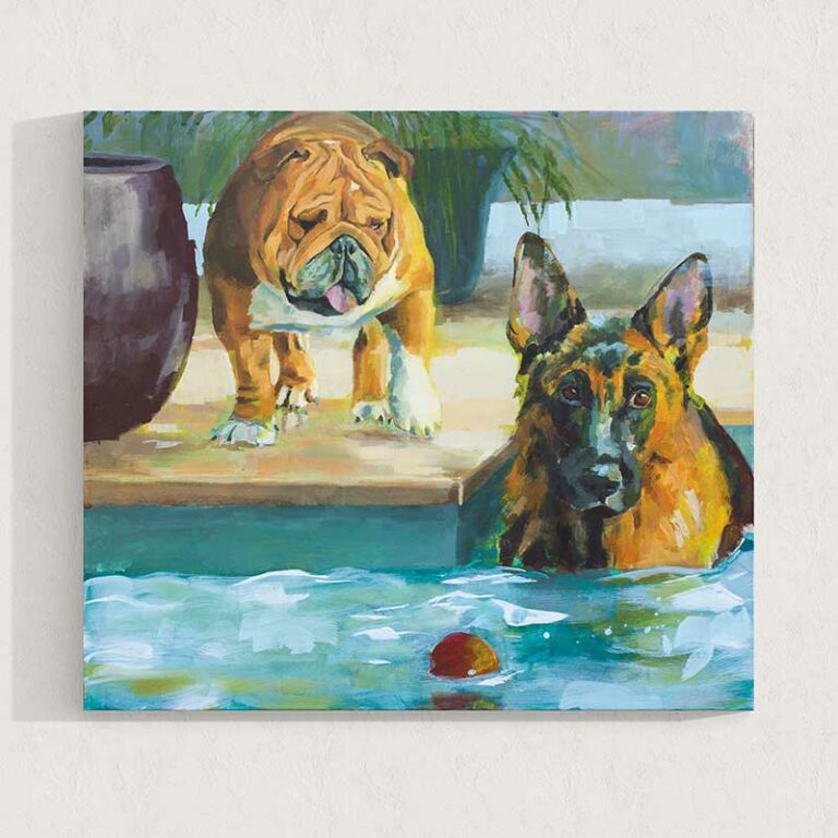 Auftragskunstwerk Hunde