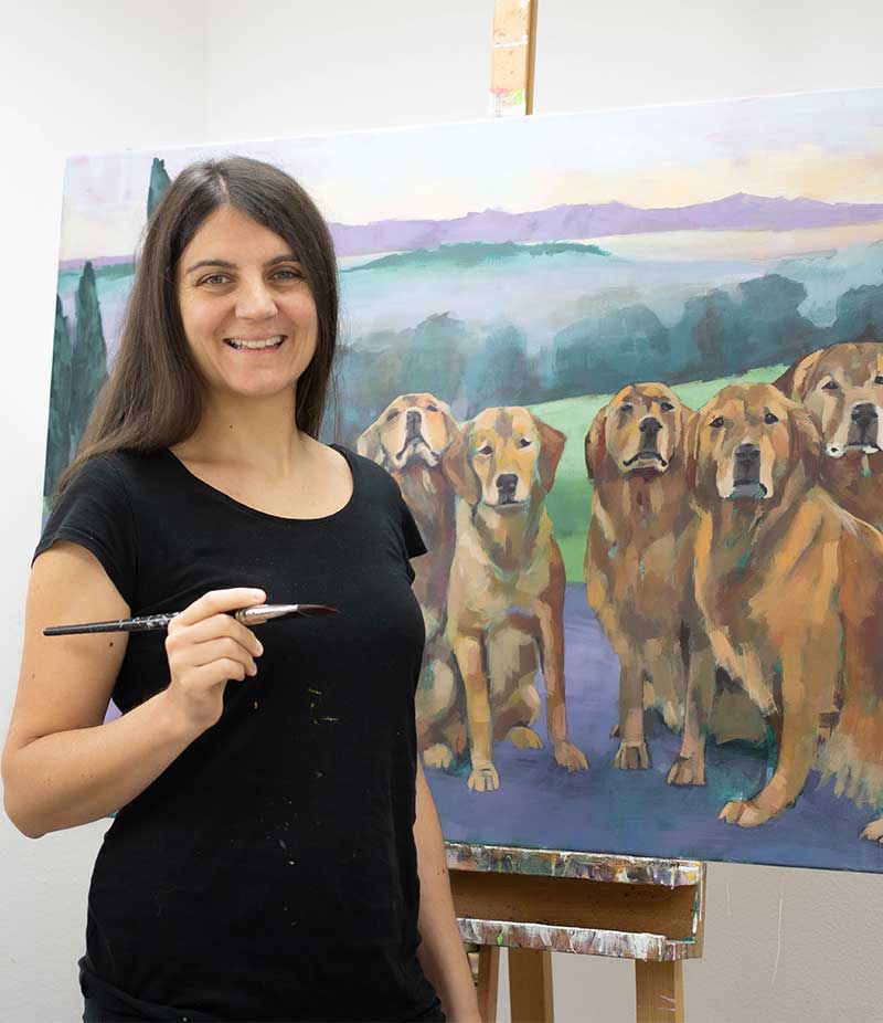 Tamara-Tavella-Art-Hundegruppe-Hunde-malen-lassen-Portrait