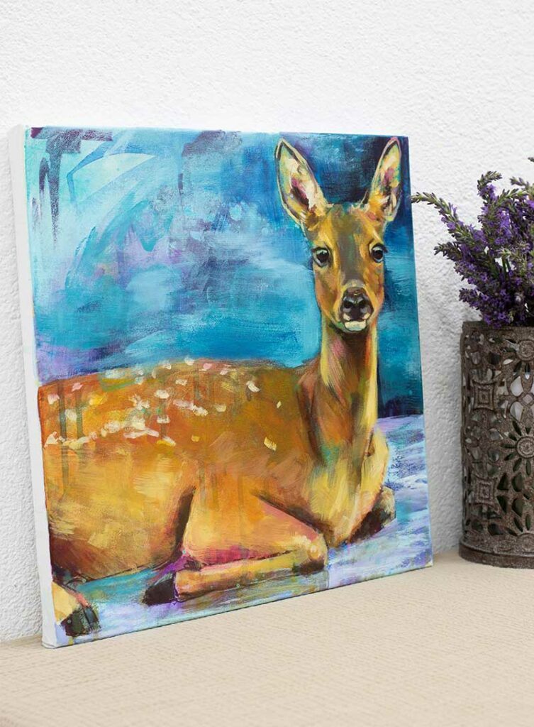 Kunstwerk Krafttier Reh - Selbstliebe - Magic Mini - Embrace your soul