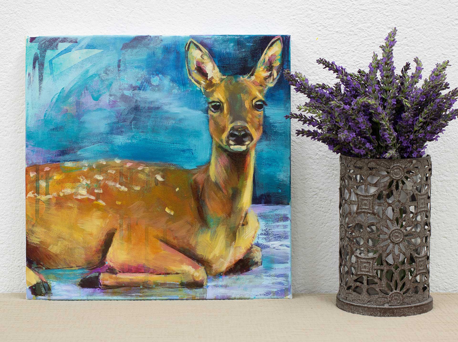 Kunstwerk Krafttier Reh - Selbstliebe - Magic Mini - Embrace your soul