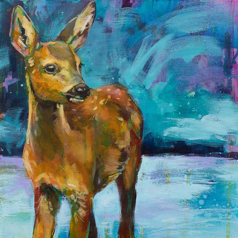 Inner grace - Kunstwerk - Krafttier Reh