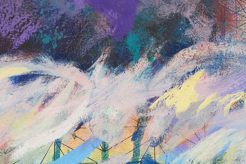 Detail Kunstwerk Krafttier Löwe