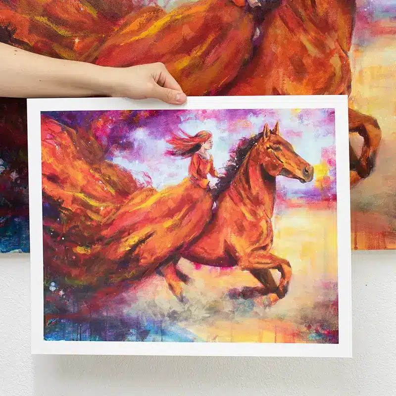 Fine Art Print Krafttier Pferd