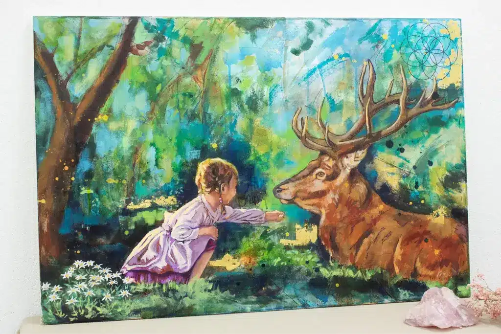 Krafttier Hirsch Bild