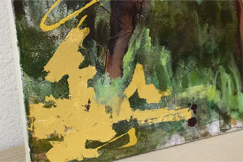 Detail Kunstwerk - Echtes Blattgold