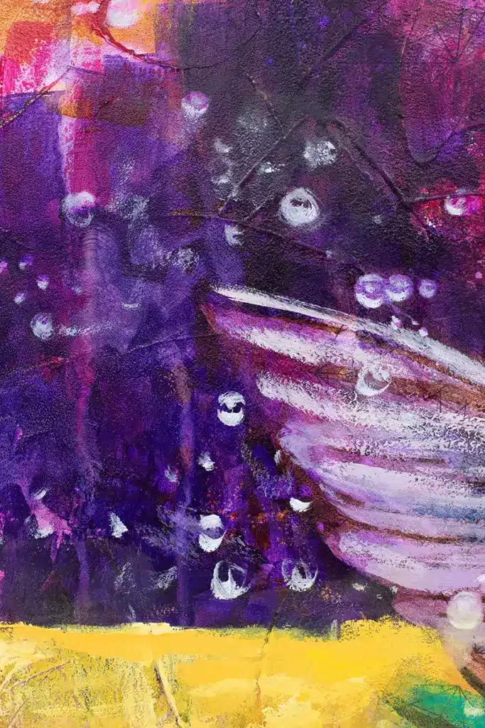 Krafttier Kolibri - Kunstwerk - Detail