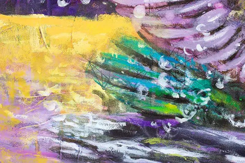 Krafttier Kolibri - Kunstwerk - Detail