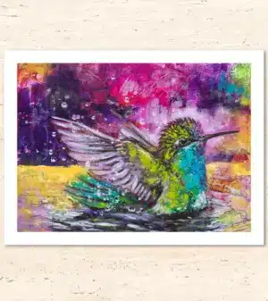 Krafttier Kolibri - Kunstdruck - Fine Art Print - Sacred Energy - Detail