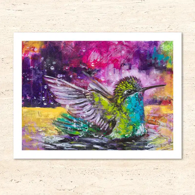 Krafttier Kolibri - Kunstdruck - Fine Art Print - Sacred Energy - Detail