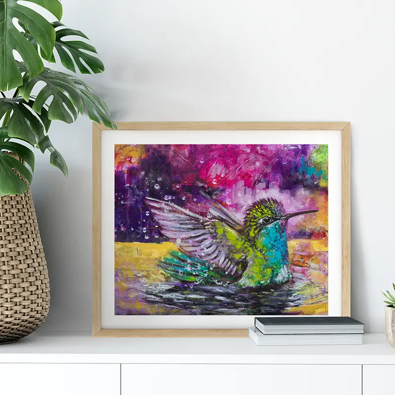 Krafttier Kolibri - Kunstdruck - Fine Art Print - Sacred Energy
