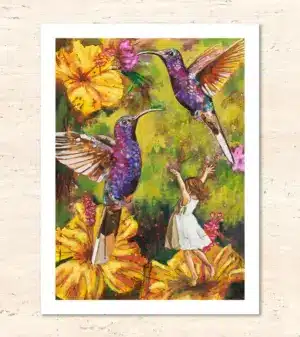 Krafttier Kolibri - Kunstdruck - Fine Art Print - So Alive