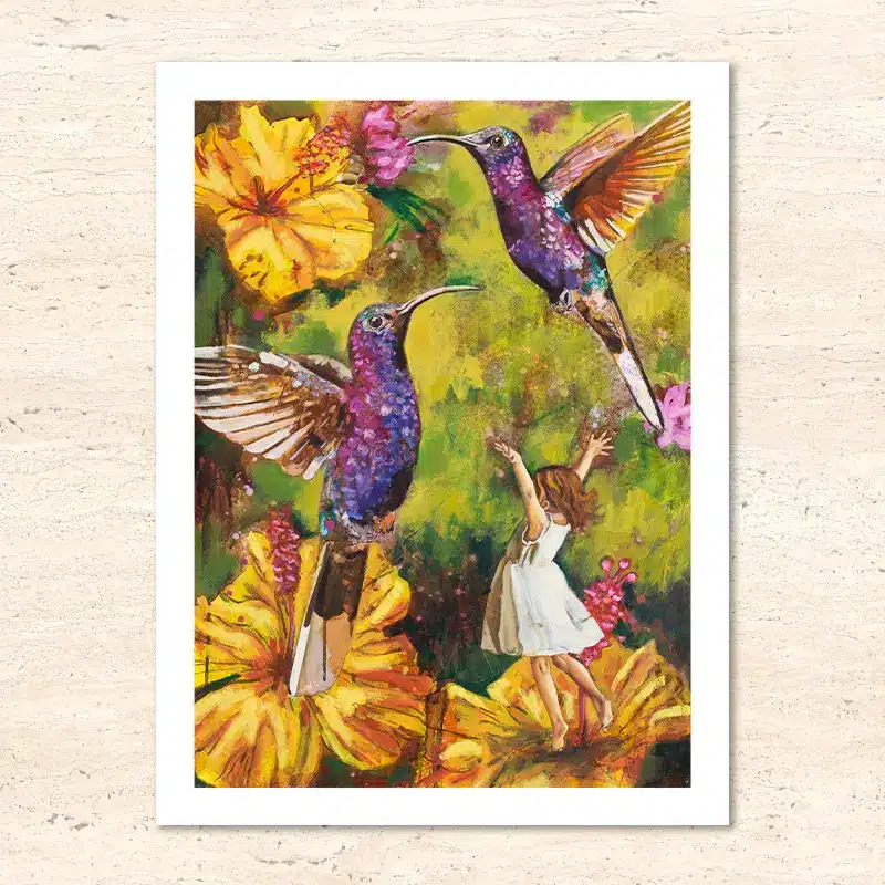 Krafttier Kolibri - Kunstdruck - Fine Art Print - So Alive