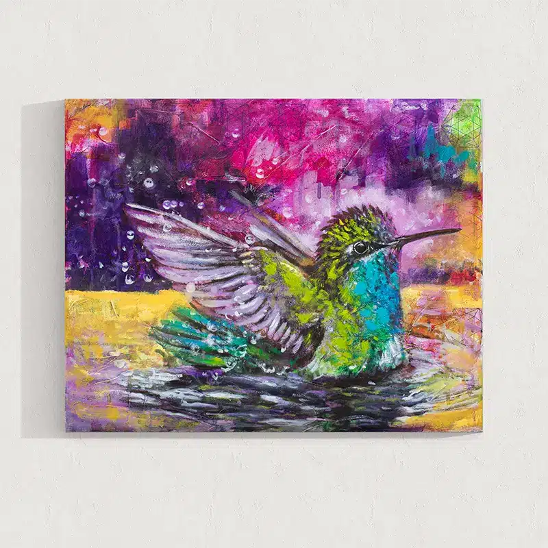 Kunstwerk - Krafttier Kolibri
