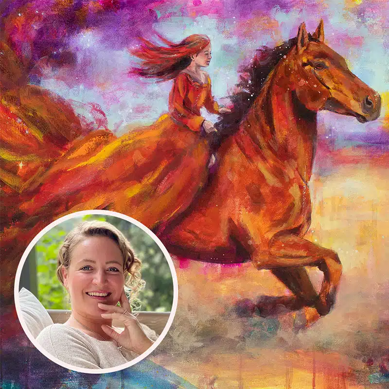Interview mit Caro Goßen, inspiriert vom Kunstwerk „Wildfire“ von Tamara Tavella
